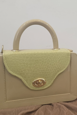 Two-Tone Mini Handbag – Stylish & Compact