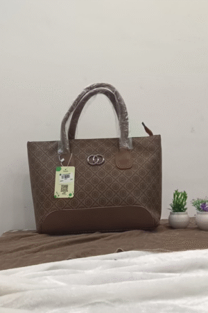 Classic Brown Patterned Handbag