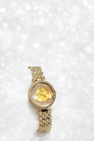 Luxury Gold Crystal Bracelet Watch for Women